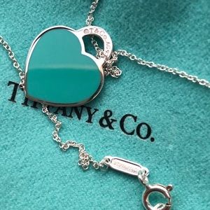 NWT / NIB Authentic Return To Tiffany Heart Tag Pendant Tiffany Blue 16-18"